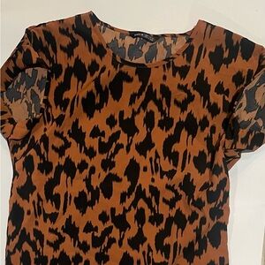 Shein Leopard pattern dress top